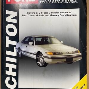 Chilton Ford Crown Victoria/Grand Marquis 1989 - 1998 Repair Manual